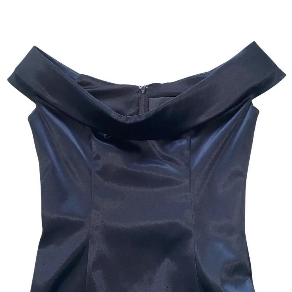 Luly Yang EUC Formal Black Tie Cocktail Dress Elegant Gala Martini Crescendo XS - Picture 4 of 10